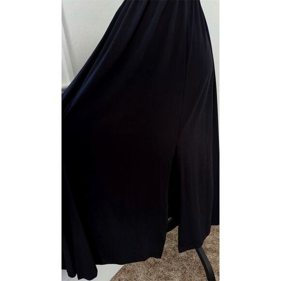 Womens Black Halter Neck Sleeveless Maxi Dress Size S Poof New York Macy's - Picture 6 of 10